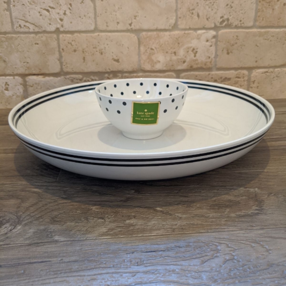 Kate Spade melamine chip/dip set